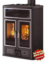 Klover DUAL Kombi Kaminofen Holz Pellet wasserführend schwarz 27,4 kw